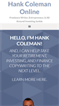 Mobile Screenshot of hankcoleman.net